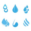 Set Water drop Logo Template vector illustration design Royalty Free Stock Photo