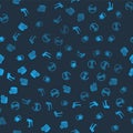 Set Water tap, Waiting, IV bag and Setting database server on seamless pattern. Vector