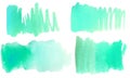 Set of watercolor brush stroke, stain, splatter. Isolated real aquarelle stains for your design. watercolor texture hand