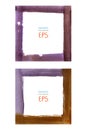 Set watercolor frames Royalty Free Stock Photo