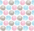 Set of watercolor multicolored circles. seamless pattern. Elements for design Royalty Free Stock Photo