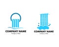 Set of Waterfall logo icon vector illustration