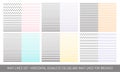Set of wavy, zigzag, lines