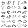 Set of 30 Weather Icons