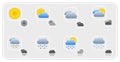 Weather Icons Royalty Free Stock Photo