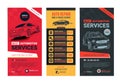 A Set of web Automotive services banners collection layouts.