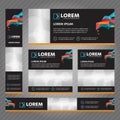 Set of web banners in standard sizes. Vector Abstract Templates design Royalty Free Stock Photo