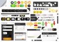 Set of web design elements Royalty Free Stock Photo