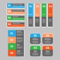 A set of web design elements - speech banners. Vector concept