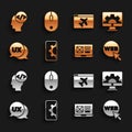 Set Web development, and graphic design, UI or UX, Website template, Front end and Computer mouse icon. Vector Royalty Free Stock Photo