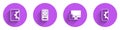 Set Web development, UI or UX design, Monitor and mobile and icon with long shadow. Vector Royalty Free Stock Photo