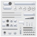 Set of web elements, vector illustration.