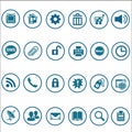 Set of web icons for business, finance and communication