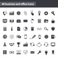 Set of web icons for business, office and communication