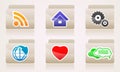 Set web icons of folders business internet