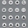 Set of web icons Royalty Free Stock Photo
