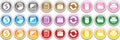Set of web icons vector illustration Royalty Free Stock Photo