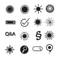 Set of web icons for website and communication Royalty Free Stock Photo