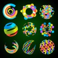 Set of web multicolor icons. Royalty Free Stock Photo