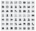 Set of web, multimedia and business icons Royalty Free Stock Photo