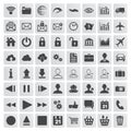 Set of web, multimedia and business icons Royalty Free Stock Photo