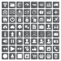 Set of web, multimedia and business icons Royalty Free Stock Photo