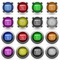 Webshop application glossy button set