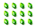 Set Website statistic, development, Keyboard, Front end and UI or UX design icon. Vector Royalty Free Stock Photo