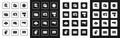 Set Website statistic, UI or UX design, and graphic, Keyboard, and Cloud computing lock icon. Vector Royalty Free Stock Photo
