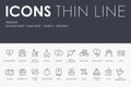 WEDDING Thin Line Icons