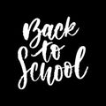 Set of Welcome back to school labels. School Background. Back to school sale tag. Vector illustration. Hand drawn lettering badges Royalty Free Stock Photo