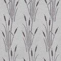 Set of wetland plants and reed - Reeds and wetland plants - Interior wallpaper - seamless background - leather texture