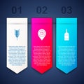 Set Wheat, Alcohol or beer bar location and Beer bottle. Business infographic template. Vector