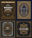 Set Whiskey labes.