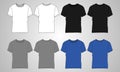 Cotton jersey Regular fit Short sleeve T-shirt technical Sketch fashion Flat Template