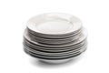 Set of white dishes . table wear Royalty Free Stock Photo