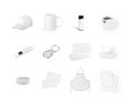 Set of white elements for corporate identity design Royalty Free Stock Photo