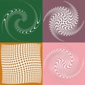 set of white helical, spiraling, curl and curly shapes. spiral, twirl, swirl illustration. twine design elements over single-color