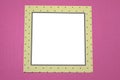 Set of white paper stickers on white background. Round, square, rectangular. illustration Royalty Free Stock Photo