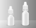 Plastic medical bottle dropper. Pharmacy flask Royalty Free Stock Photo