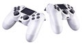 Set of white video game joysticks gamepad isolated on a white background Royalty Free Stock Photo