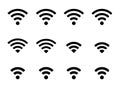 Set of Wifi icons