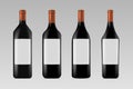 Set of wine. Different form of bottles. Vector illustration design for your project and business