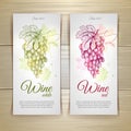 Set of wine labels. Royalty Free Stock Photo