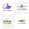 Set of Wing Coconut logo vector template, Creative Coconut logo design concepts, Icon symbol, Illustration Royalty Free Stock Photo