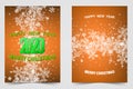 Set of winter christmas banners Vector illustration eps10 Royalty Free Stock Photo