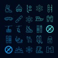 Set winter icon