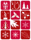 Set winter icons.