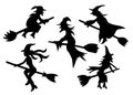 Set of witches Royalty Free Stock Photo