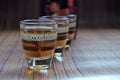 Timoshenko Honduras traditional alcohol drink -Lateral view - Horizontal image Royalty Free Stock Photo